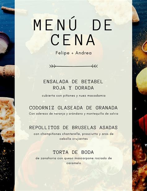 Menu Cena